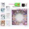 Diamond Painting Kits DIY Rhinestone Painting Flower Pattern Clock Home Wall Decor
