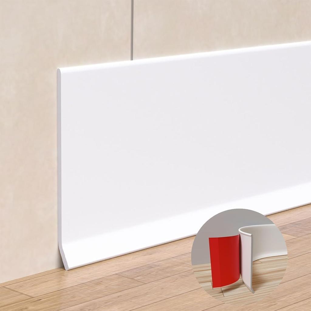 1PC 1/2/3meters PVC Baseboard Molding Trim Flexible Vinyl Wall Border Sticker Self-Adhesive Waterproof Waist Line Wallpaper Livi