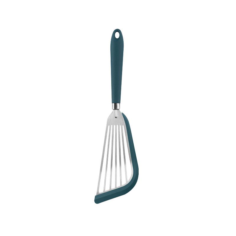 New small silicone frying shovel kitchen non-stick pan frying fish shovel household leaked shovel cooking stir-fry shovel food grade