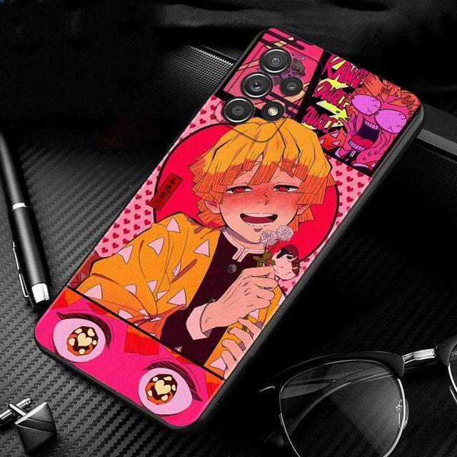 Чехол с рисунком аниме «Demon Slayer Kimetsu» для Samsung Galaxy A51 A71 A01 A11 A21 A21s A31 A41 A72 A52 A42 A32 A22 A12 A02 A02s F42