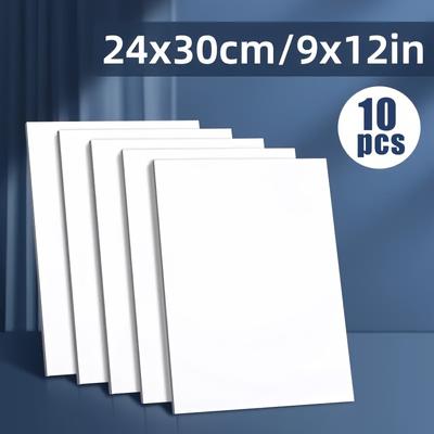 10 шт. холст панели для рисования 9x12 дюймов белый художественный холст поставки для профессионалов художников-хобби студентов и взрослых
