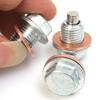 M12*1.25 Car Engine Steel Magnetic Oil Drain Plug Screw Gasket Set Auto Accessories for Most Infiniti Exus Nissan Scion Toyota