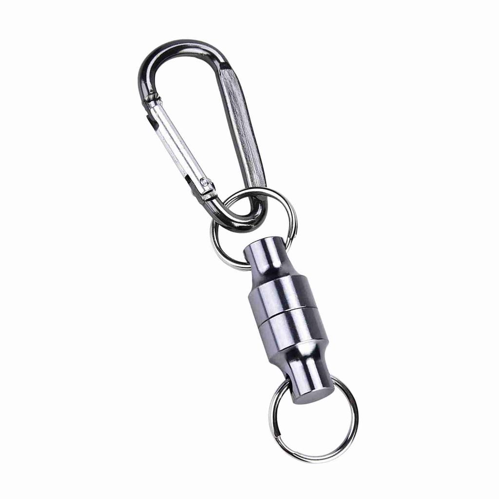 Магнитная пряжка для рыбалки нахлыстом, магнитный зажим для сетки, подвесной держатель, зажим для шнурка(Одинарный, Серебряный)