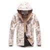 Men's Softshell Waterproof Camouflage Jacket Windproof Fleece Tactical Jacket Warm Army Military Uniform Coat Outdoor Hooded Camo Hunting Clothes
