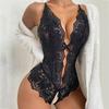 One Piece Hollow Out Transparent Lace Sexy Lingerie Woman Open Crotch Pajamas Sex Babydoll Sexiest Bodysuit Erotic Costumes