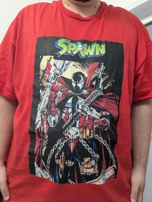 Spawn Movie Remake Rare Design T Shirt Red Tee Spawn Graphic
