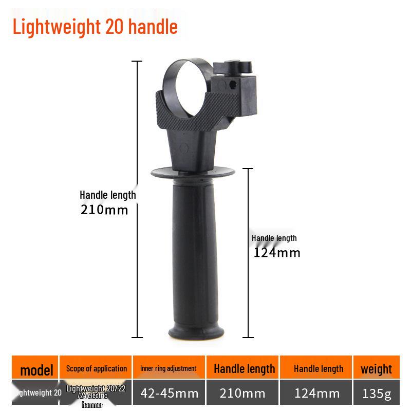 Рукоятка электрического отбойного молотка, кирки и ударной дрели; Дополнительная рукоятка для пистолетной дрели; Вспомогательная рукоятка для угловой шлифмашины; Принадлежности для электроинструментов.