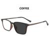Ultralight Pure Titanium Photochromic Reading Glasses for Men Anti Blue Light Presbyopia Eyeglasses Resin Lens+0.5 0.75 1.75 2.5