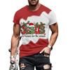 Funny Christmas T-Shirts for Men Summer Fashion Men's Clothing O-Neck Short Sleeve 3D Print Men T-Shirt Vintage Street T-Shirt