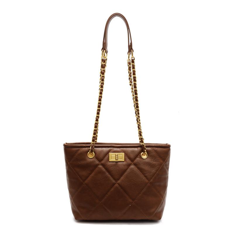 IELGY Large-Capacity One-Shoulder Diagonal Female Bag Spring Fashion Korean Version Work Commuter Underarm Tote Bag