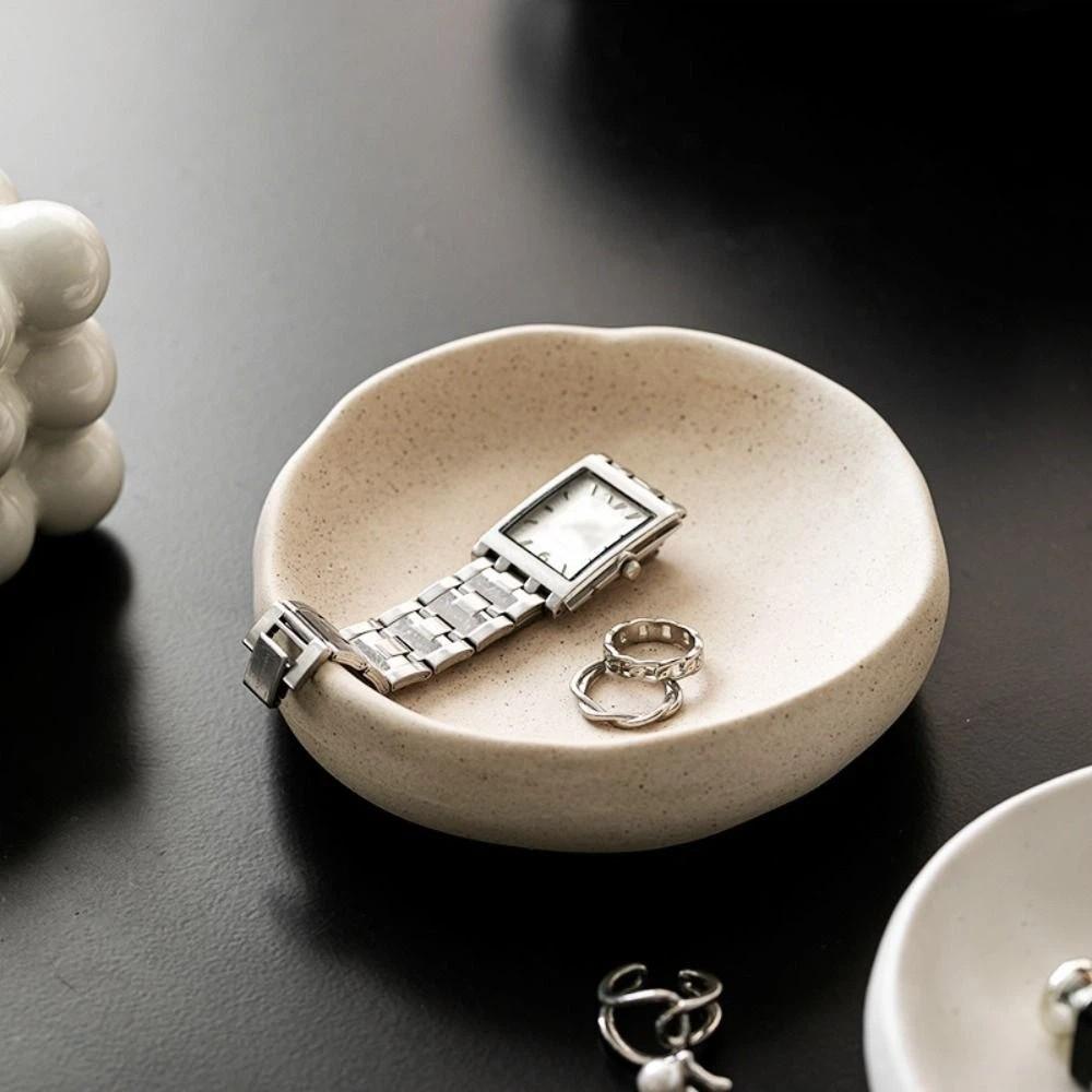 Necklace Jewelry Display Stand Rings Jewelry Display Rack Durable Ceramics Jewelry Tray Women