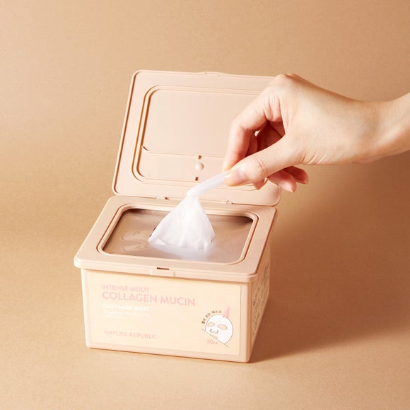 Nature Republic Intense Multi Collagen Mucin Daily Face Mask Pack (3 Options)