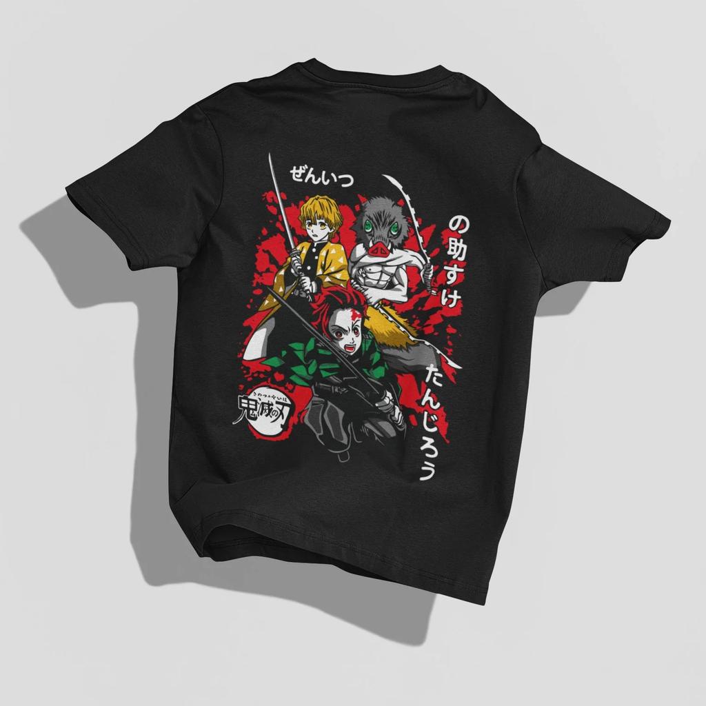 Anime Demon Slayer Character Graphic TShirt 100Cotton Oversized unisex Shirt Unisex Short Sleeve ONeck New Y2k Selling Popular