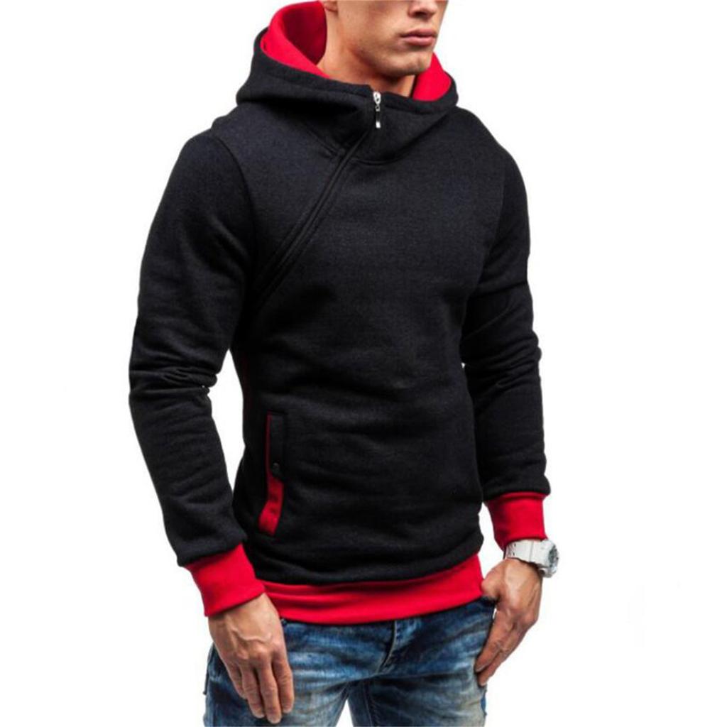 Men's Fall And New Men's Pullover Thick Coat Hoodie Zipper Hoodie