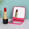 Folding Flip-top Dressing Table with Square Plastic Mirror - Customizable Logo, Portable Design