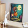 Halloween 5D Pumpkin Skeleton Diamond Full Diamond Art Painting Kit Diamond Painting Home Decor DIY Crafts Wall Art For Room Decor