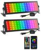 Set of 2 120W RGB Flood Lights, Stage Light Bar - RGBCW Smart Wall Washer Lights with 60 RGB, 60 Warm White, and 60 White Colors, IP66 Waterproof DJ