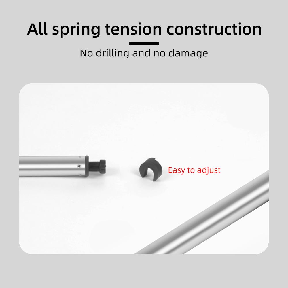 Aoresac Карниз для занавески для душа 43-78 дюймов без сверления, пружинный натяжной стержень для потолка оконного шкафа