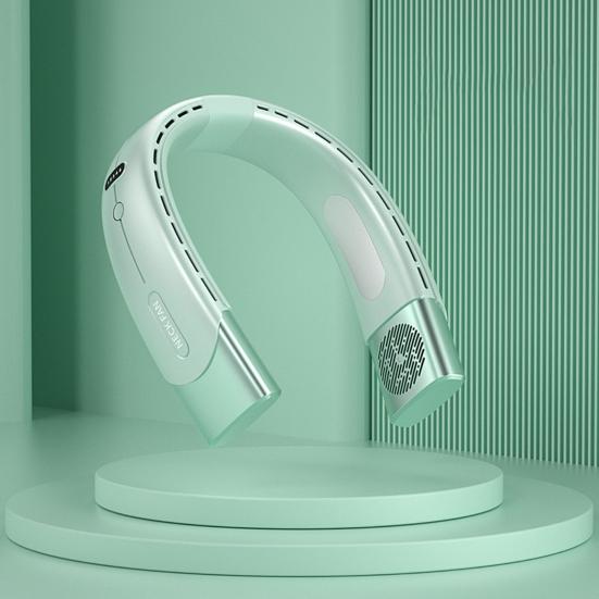 Hanging Neck Fan 20db Silent Noise Reduction 5 Speeds Adjustable Bladeless Fan Cooling Rechargeable Summer Outdoor Portable USB Fan Creative Gift