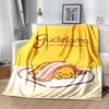 1pc Blanket Sanrio Gudetama1 Print Design, Lightweight Blanket for Sofa, Bed- Soft &Warm, Gift for All Seasons like Christmas, Halloween