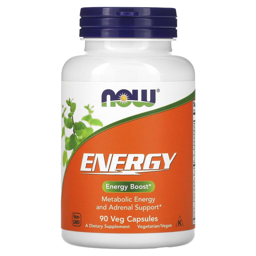 NOW Foods, энергетическая добавка, 90 растительных капсул