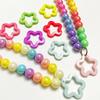 5pcs Acrylic Hollow Flower Charm Star Pendant Spacer Bead for DIY Earring Necklaces Bracelets Jewelry Making Findings
