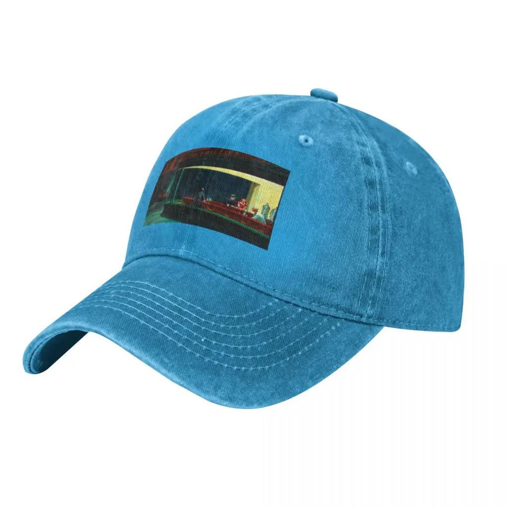Edward Hopper Nighthawks Baseball Cap Icon Sunhat sun caps Snapback Cap For Women Unisexs