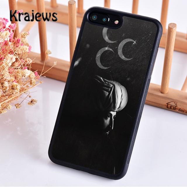Krajews Флаг Турции Стамбул Анталья Мустафа Кемаль Ататюрк Для iPhone 17 Air 16 Чехол для телефона Cover 15 14 plus 12 13 pro max