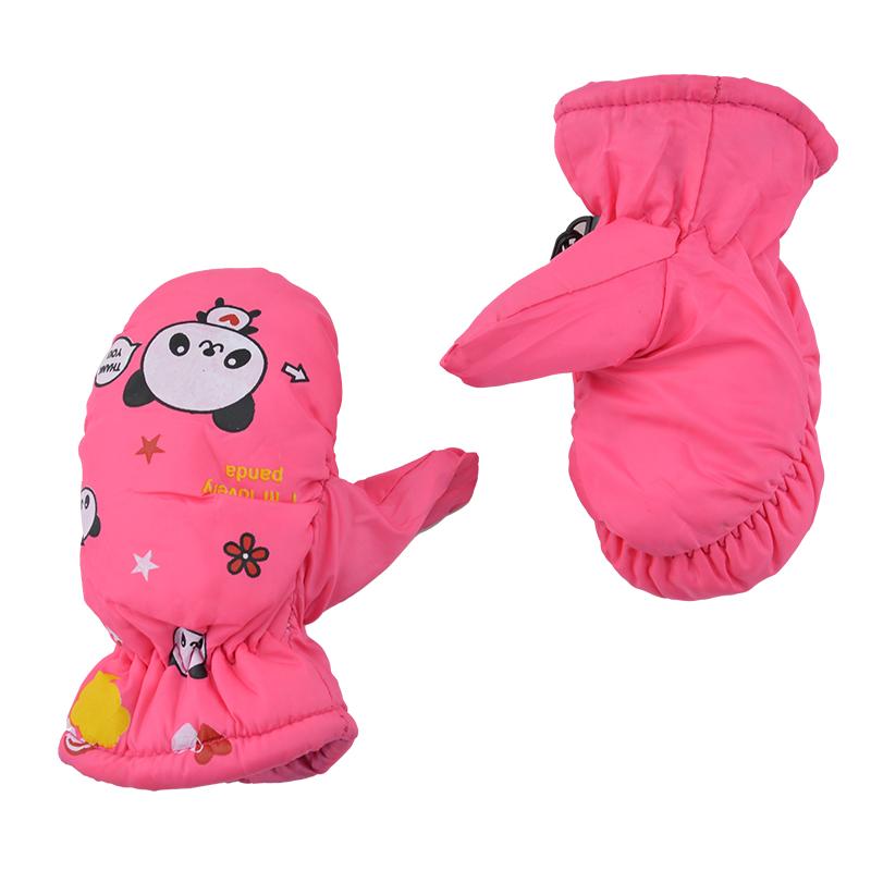 OEM Anlorr 7503 Children Winter Warm Waterproof Gloves Kids Solid Color Sports Ski Gloves