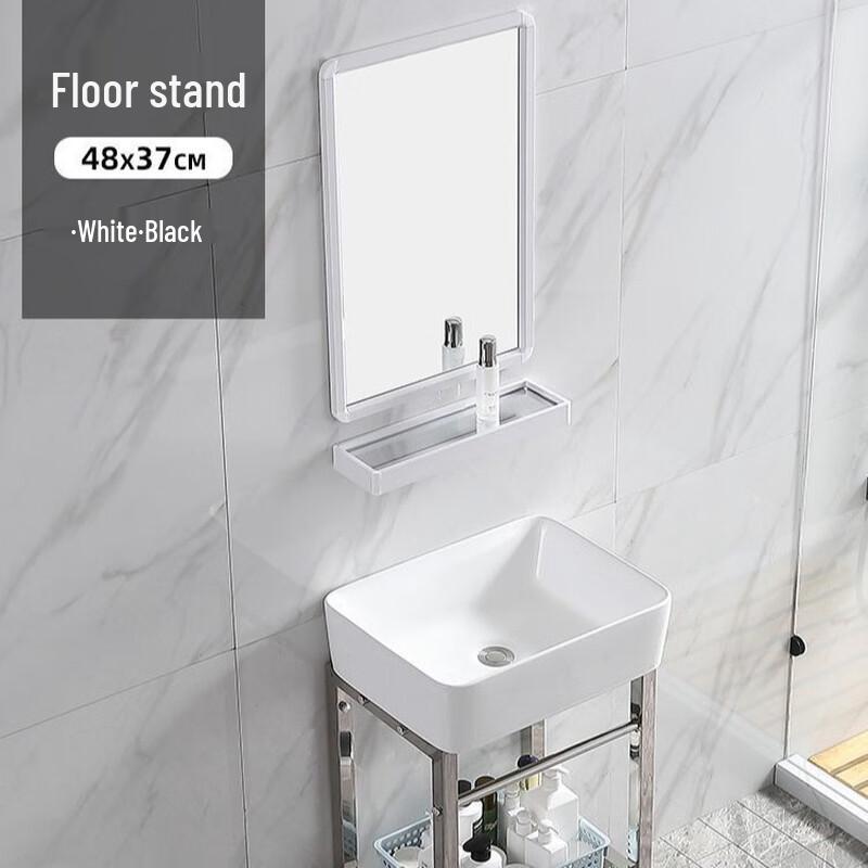 XONYSHI Ceramic Pedestal Wash Basin Set