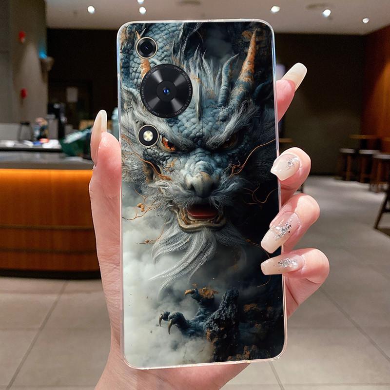 Чехол для Huawei Nova Y63 Y72 Y72S Чехол Роскошный Дракон Милый Крутой Мальчики Девочки Прозрачный Мягкий Силикон ТПУ Чехлы для Телефона Задняя Крышка