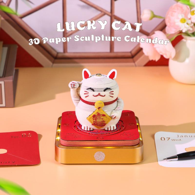 Stay Organized with 2027 LED Light Desk Calendar Featuring 3D and Tear-away Style
