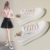Canvas Shoes Platform Biscuits Shoes Mesh Breathable Little White Shoes Women's 2025 Summer New Versatile Thin Board Shoes