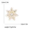 Модная креативная микро-инкрустированная медная циркониевая брошь в виде снежинки, женская одежда высокого класса, бижутерия для корсажа