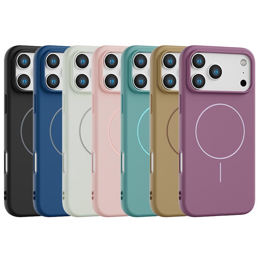 Магнитный матовый чехол из ТПУ для MagSafe iPhone Air 17 17E 16 15 Plus 14 13 12 11 Pro Max X XS XR 16E Противоударный тонкий защитный чехол