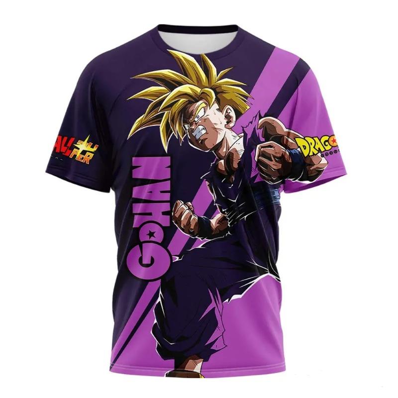 Новая 3D-печатная мультяшная аниме футболка Dragon Ball Z для мужчин, хип-хоп, женская, детская, уличная мода, косплей, фитнес, спортивный топ