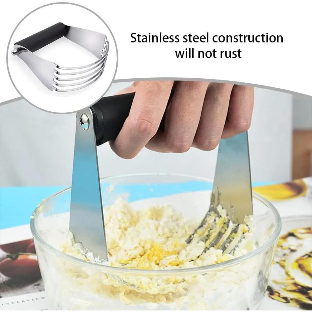 Stainless Steel Baking Pastry Blades Manual  Flour Mixer Gadgets Dough Blender Cooking Tools Baking Tools Kitchen Accessories