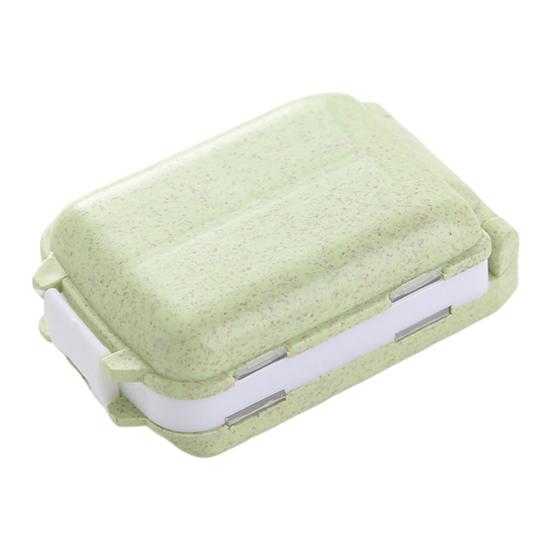 Storing Independent Inner Durable 8-grid Waterproof Portable Folding Tablet Sub-packing Organizer Box Pill Storage Holder