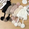 Women's Autumn and Winter New Plush Ear Pullover Hat Outdoor Leisure Warm Hat Wool Hat