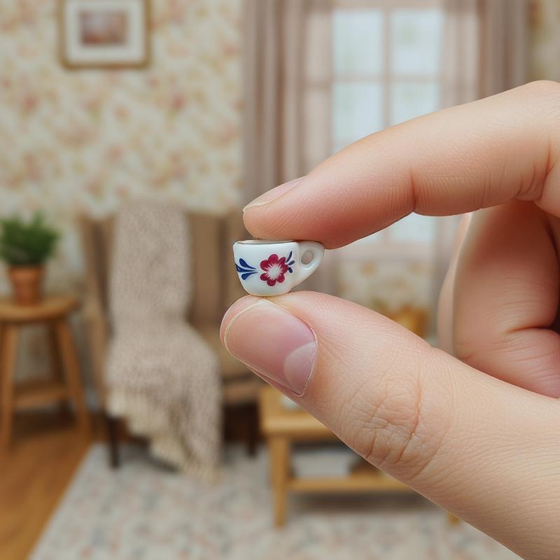 15 шт. Мини-аксессуары для кукольного домика на стол Керамика 7 стилей Китайская чайная чашка Карманный чайный набор Для декора кукольного домика Детские игры в ролевые игры