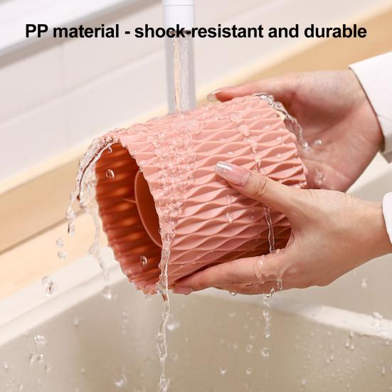 Вращающийся на 360° органайзер для кистей для макияжа, ведро для хранения кистей большой вместимости