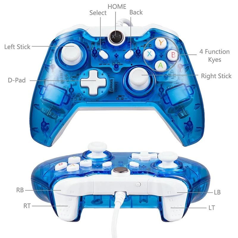 Проводной USB игровой контроллер геймпад джойстик для Xbox One/One S ПК Windows USB Plug and Play геймпад с двойной вибрацией