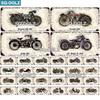 [SQ-DGLZ] Motorcycle License Plate Club Bar Wall Decoration Tin Sign Vintage Metal Sign Home Decor Garage Plaques Poster
