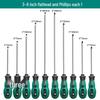 High-Strength Magnetic Screwdriver Set: Phillips, Slotted & Awl