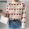 Women's Fashion Casual Fall Winter Love Letter Print Long Sleeve O-Neck Sweaters