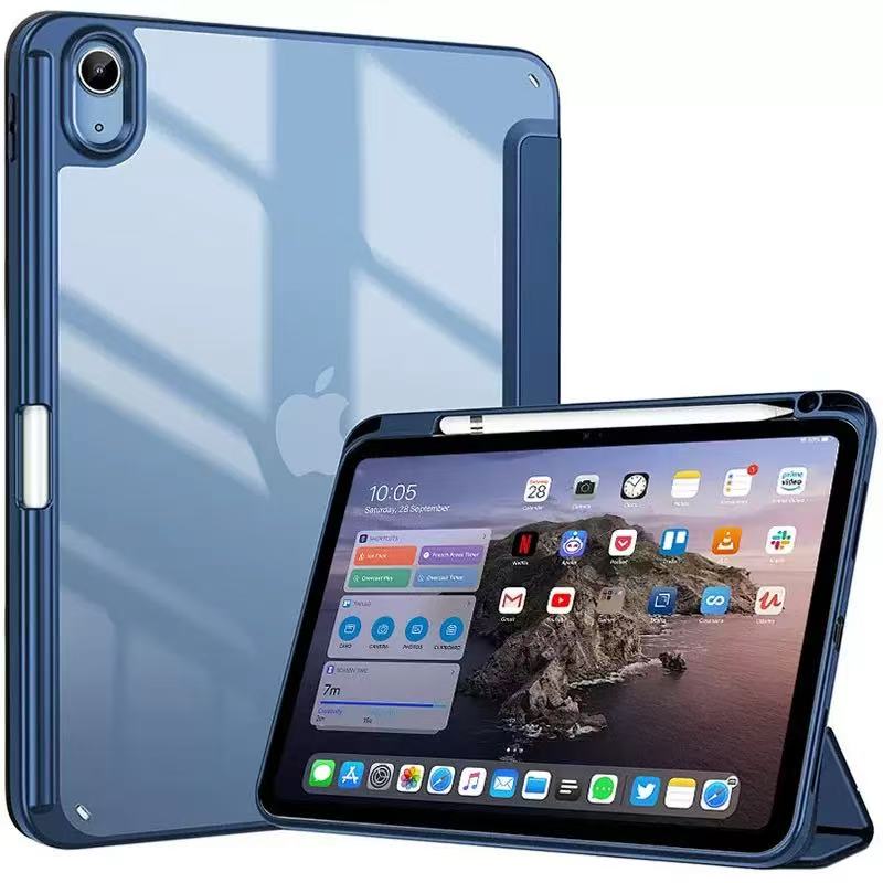 Для iPad (А16) Чехол 11-го поколения 11 дюймов 2025, для чехла iPad 10-го поколения 10,9 дюйма 2022, Защитная обложка-подставка с тройным сложением