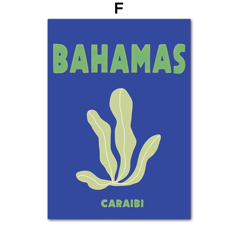 Знаменитый Город Путешествий Майами Бонди Пальмы Капри Настенное Искусство Холст Живопись Абстрактные Постеры Принты Картины Для Гостиной Домашний Декор