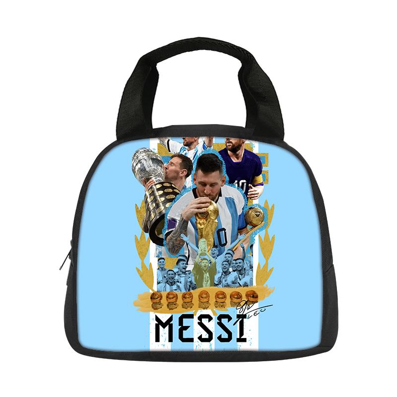 Школьная сумка M-Messi, Термосумка для обеда, Звезда футбола, Студент, Контейнер для еды Bento, Многоразовая термосумка, Ланч-бокс