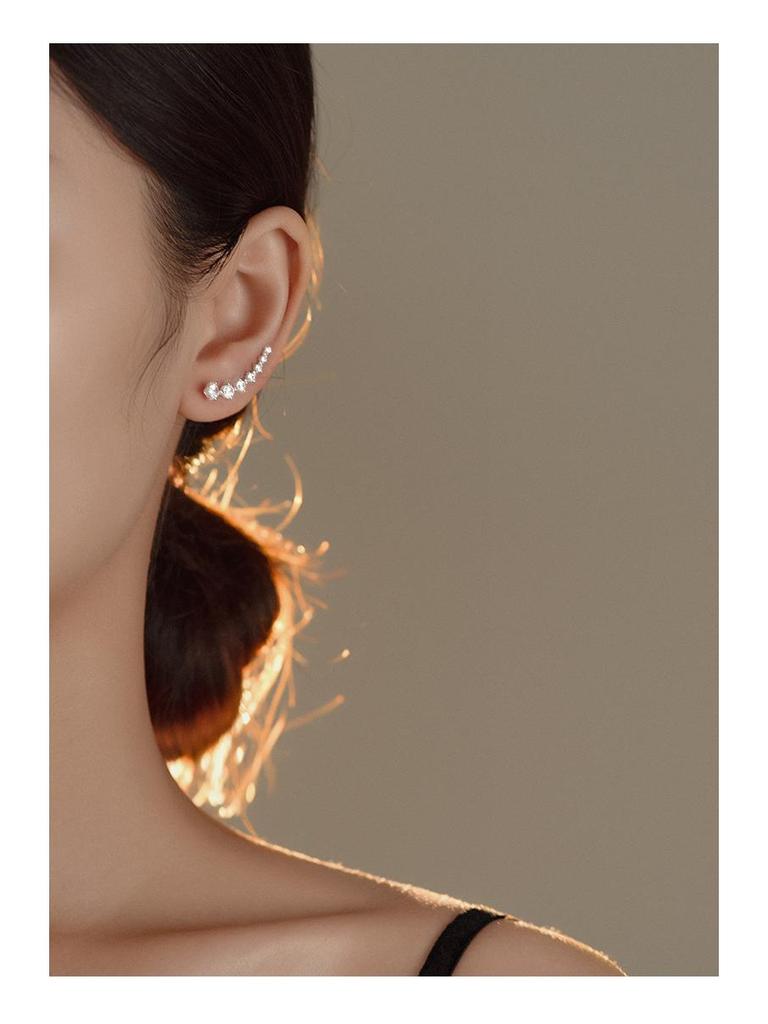 Серьги из серебра 925 пробы с цирконами Banyan Tree - Элегантные и стильные серьги-крючки для женщин