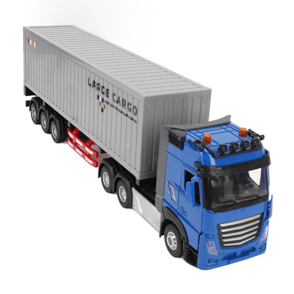Игрушка RC Semi Truck с открывающимися дверями, контейнеровоз, сплав, музыка, RC Semi Transporter Truck